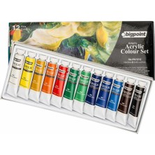 Bigpoint BPPA-1212 Akrilik Boya Seti 12ML Tüp x 12 Renk
