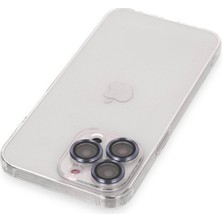 Bezos iPhone 13 Pro Max Kılıf Luko Lens Silikon - Sierra Blue