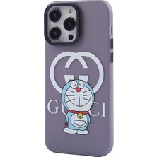 Bezos iPhone 13 Pro Kılıf Prada Desenli Kapak - Prada Mor - 3