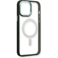Bezos iPhone 14 Pro Max Kılıf Room Magneticsafe Silikon - Köknar Yeşili