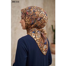 Sharell Leopar Desenli Soft Pamuk Eşarp 304-114