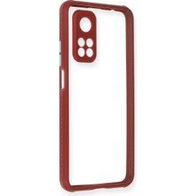 Magicool Xiaomi Mi 10T Pro Kılıf Miami Şeffaf Silikon - Fuşya
