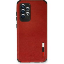 Magicool Samsung Galaxy A73 5g Kılıf Loop Deri Silikon - Kırmızı
