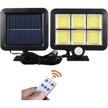 Mossem 120 Cob LED Solar Panelli 3 Modlu Duvar Lambası Uzaktan Kumandalı MZ-302K