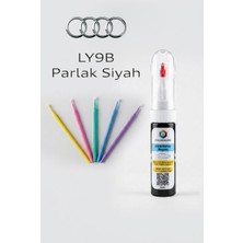 COLORGUARD Audi LY9B Parlak Siyah Rötuş Boyası ve 5'li Rötuş Çubuğu Hassas Uygulama Seti