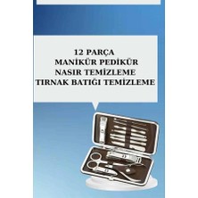 Mossem 12 Parça El Ayak Temizleme Pense Kir Temizleme Aparatı Kaş Cımbızı