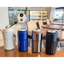 Mossem Askılı ve Derece Göstergeli Vakumlu Mug - 500 ml Modern Kahve Termosu ALK3136