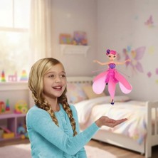 Mossem Uçan Peri Oyuncak USB Kablolu ve Şarj Edilebilir Oyuncak Pembe Renkli