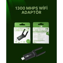 Mossem USB 3.0 Wireless Adaptör – 2.4ghz & 5ghz Destekli