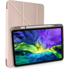 Mossem Ipad Pro 11 (2021) Kılıf Kalemlikli Hugo Tablet Kılıfı - Rose Gold