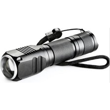 Mossem F-82 T6 LED Zoomlu 2000 Lm Yüksek Işık Şarjlı El Feneri