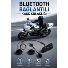 Mossem Kask Kulaklığı Motosiklet Intercom Interkom Dinleme Konuşma Özellikli Su Geçirmez