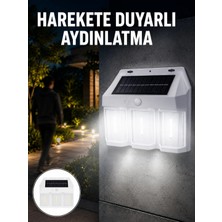 Mossem 3 In 1 Solar Duvar Lambası – IP65 Su Geçirmez, Hareket Sensörlü Yeni Nesil