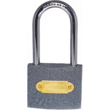 Mossem Eko Gri Döküm Uzun Kancalı Asma Kilit 32MM