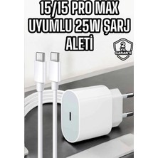 Mossem Ios Uyumlu Type-C Girişli Hızlı Şarj 15/15 Pro Max Adaptör ve Kablosu