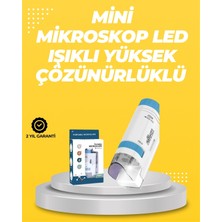 Mossem Taşınabilir LED Işıklı Cep Mikroskop – 80X–200X Büyütme