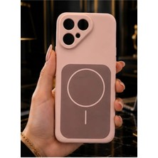 Nanospace Tecno Pova Curve 2 Uyumlu Kılıf Magsafe Görünümlü Şarj Özellikli Meta Kapak Kılıf (Magsafe Çalışmaz)