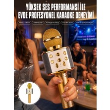 Mossem Karaoke Mikrofon Dahili Hoparlörlü Sd-Usb-Aux Girişli Bluetooth Hoparlör