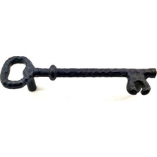 Mossem Antika Tarz Dekoratif Pirinç Anahtar Şeklinde Kapı Çekme Kolu, Mobilya, Sandık, Kutu Kulbu - 128MM,