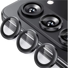 Mossem Samsung Galaxy Z Fold 5 Valdez Metal Kamera Lens - Siyah
