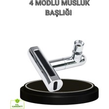Mossem 4 Fonksiyonlu Musluk Başlığı 360 Derece Dönebilen ve Su Tasarruflu