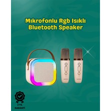 Mossem Iki Mikrofonlu Renkli LED Işıklı Karaoke Cihazı