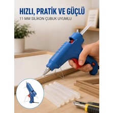 Mossem 40W Sıcak Silikon Tabancası 5 Silikon Hediyeli Dayanıklı Tasarım Yeni Nesil