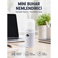 Mossem Mini Şarjlı Buhar Nemlendirici – Taşınabilir, Enerji Tasarruflu, Kablosuz Kullanım Yeni Nesil