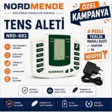 Mossem Tens Cihazı 4 Pedli Dijital Masaj Cihazı | Adaptör 4 Ped ve Pil Hediyeli