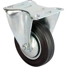 Mossem Servis Tekeri - Tablalı Siyah Sabit - Çap 100 mm
