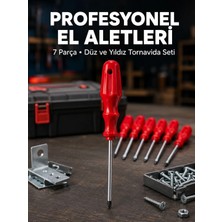 Mossem Profesyonel 7 Parça Tornavida Seti Ergonomik Saplı El Aleti
