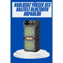 Mossem Büyük Boy Bluetooth Hoparlör Çoklu Bağlantı Çift Çıkışlı Taşınabilir Kesintisiz