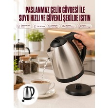 Mossem Çelik Su Isıtıcı Kettle Dayanıklı Paslanmaz Çelik Uzun Ömürlü