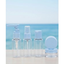 Mossem 5’li Seyahat Dolum Şişe Seti 30 ml Şeffaf Taşıma Çantalı