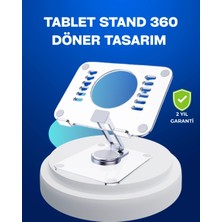 Mossem Katlanabilir Tablet Standı Ayarlanabilir Kaymaz Şeffaf Tasarım