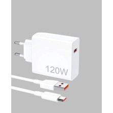 Mossem 120 Watt Type C Şarj Başlığı Poco X3 X4 X5 Pro Uyumlu