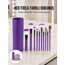 Mossem 12 Parça Profesyonel Makyaj Fırçası Far Fırçası Allık Fırçası Yumuşak Kıllı