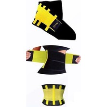 Mossem Hot Belt Termal Sauna Kemer Unisex Terletme Korsesi (Sarı-Siyah)