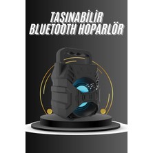 Mossem Kablosuz Bluetooth Hoparlör Ses Bombası Rgb Işıklı Taşınabilir Yüksek Ses Kaliteli