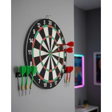 Mossem Şık Tasarımlı Dart Tahtası 12 Inç Dayanıklı Ahşap Gövde