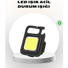 Mossem Süper Parlak 800 Lümen LED Fener – USB Şarjlı, 3 Işık Modlu, Mini Taşınabilir ve Anahtarlık Tipi