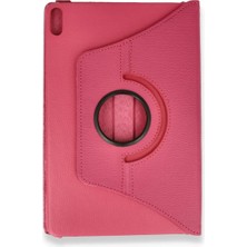Mossem Huawei Honor Pad X8A Kılıf 360 Tablet Deri Kılıf - Pembe