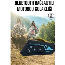 Mossem Interkom Intercom Kask Kulaklık BT22 Bluetooth Motosiklet Kulaklık 5.0 Bluetooth