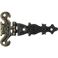 Mossem Dekoratif, Sac Tek Kuyruklu Menteşe - 40X68 Mm, Küçük, Antik, 100 Adet