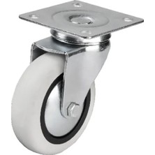 Mossem 351 - 75X25 mm Pvc Tablalı Tekerlek - 4 Adet