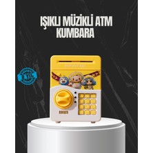 Mossem Sarı Renk Otomatik Para Çeken Şifreli Çocuk Kumbarası