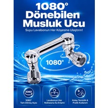 Mossem Döndürülebilir Musluk Mutfak Banyo Musluk Ucu Başlığı 4 Filtreli