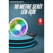 Mossem 10M Şerit LED Iç Mekan Renkli Rgb Şerit LED Kumandalı