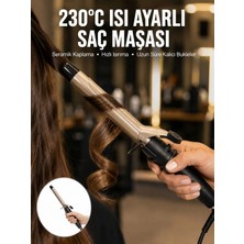Mossem 230 Derece Isı Ayarlı Seramik Saç Maşası 25 mm Yeni Nesil