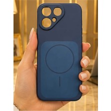 Nanospace Tecno Pova Curve 2 Uyumlu Kılıf Magsafe Görünümlü Şarj Özellikli Meta Kapak Kılıf (Magsafe Çalışmaz)